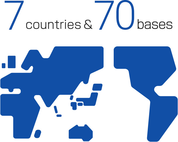 Number of bases and country locations