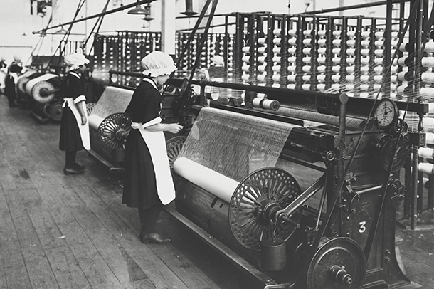 Inside the mill at the time of Kurabo’s founding